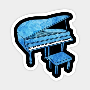 Blue Piano Magnet