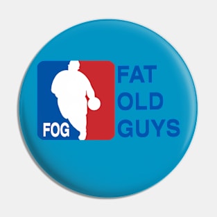 Fat Old Guys Basketball Pin