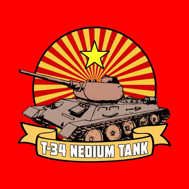 T-34 MEDIUM TANK by theanomalius_merch