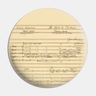 Stravinsky | Rite of Spring | Original manuscript sheet Pin