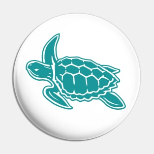 Sea Turtle Line Drawing Pin