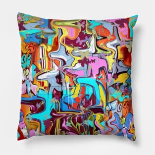 Street style graffiti Pillow