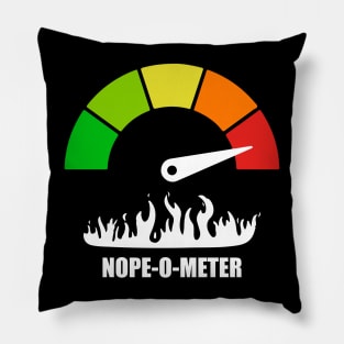 Meter Series - NOPE-O-METER 2 - Nope Icons - Gauge Level 5 - OH HELL NO - 5B Pillow