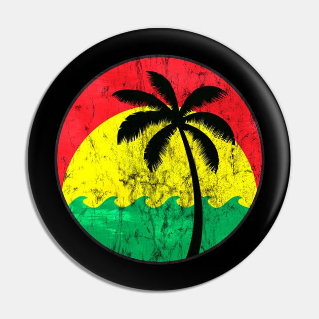 Vintage Reggae Logo Pin by Dojaja