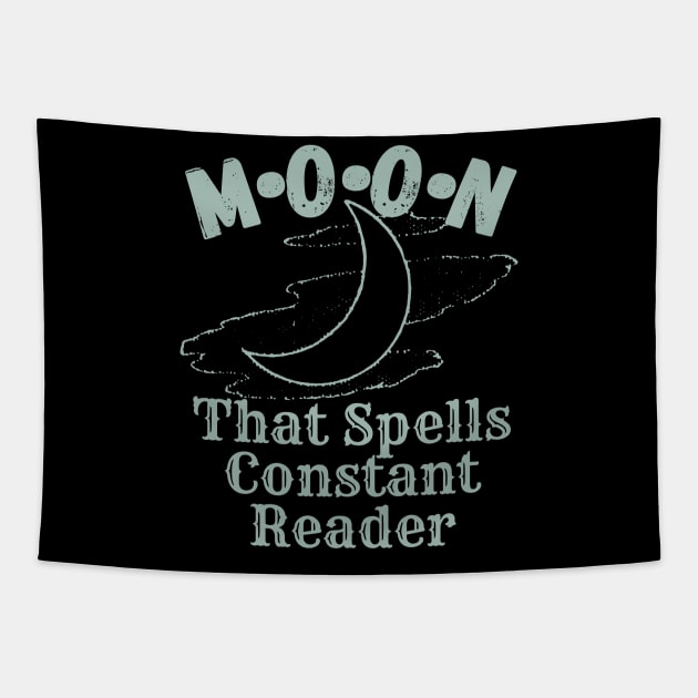 Constant Reader - MOON Tapestry by Geeky Gifts