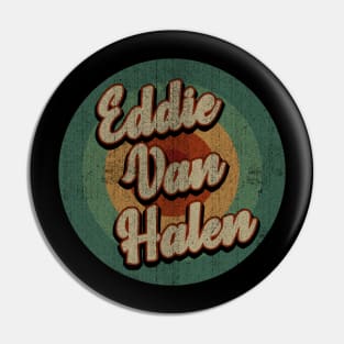 Circle Retro Vintage Eddie Van Halen Pin