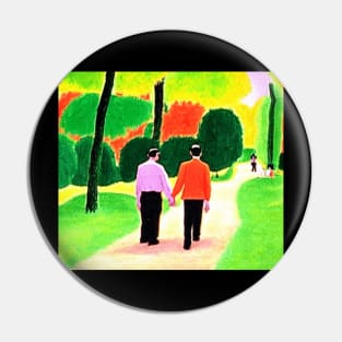 Walk Together Cool Friendship Pin