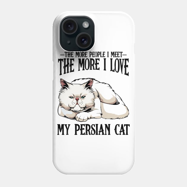 Persian Cat Phone Case by Lumio Gifts