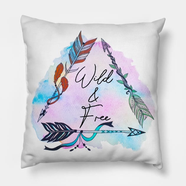 Boho Arrows Pillow by TG_Art