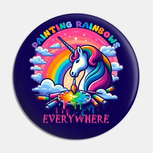 painting rainbow everywhere Pin by AOAOCreation