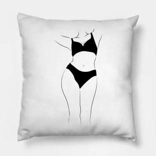 woman silhouette Pillow