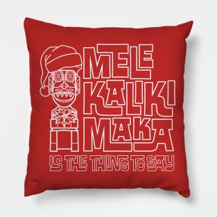 Melekalikimaka Tiki Bar Pillow