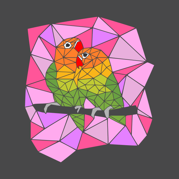 Geometric lovebirds by Wild Geometric