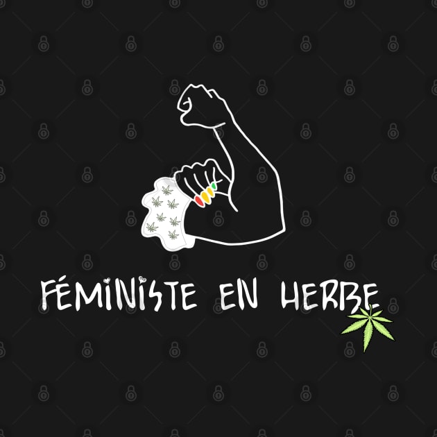 féministe en herbe weed by JulieVie Design