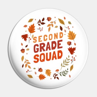Second Grade Squad Pin