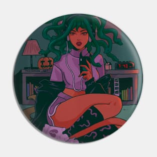 Medusa Baddie Pin