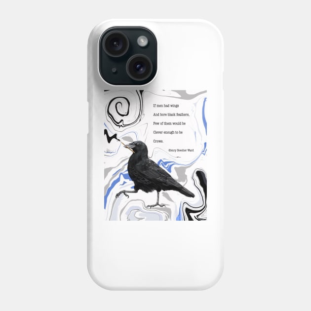 The Not So Common Crow Phone Case by BarefootSeeker