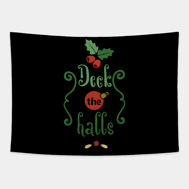 Deck the Halls Tapestry by eliteshirtsandmore