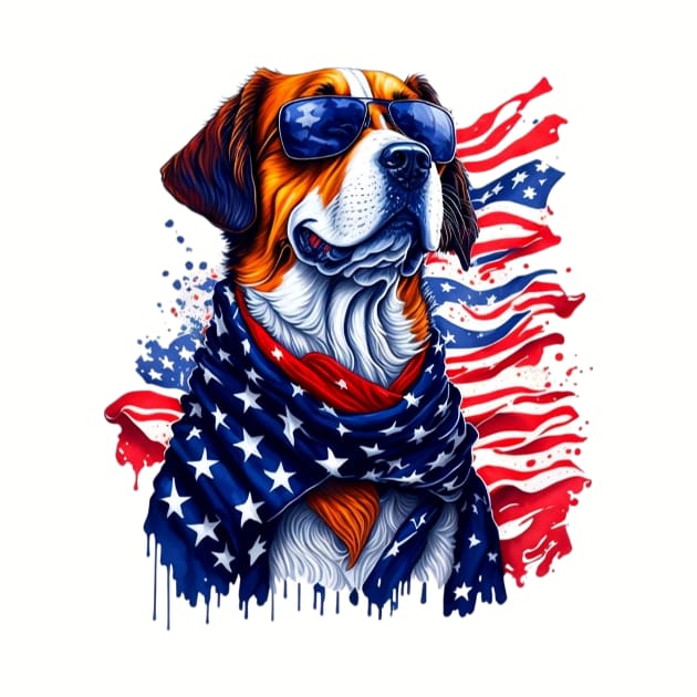 Funny 4th of July Dog by Banned Books Club