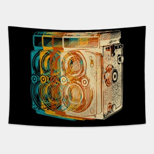 retro color camera photographer photography Tapestry