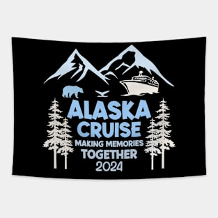 Family Friends and Group Alaska Cruise 2024 Gift For Men Women Tapestry