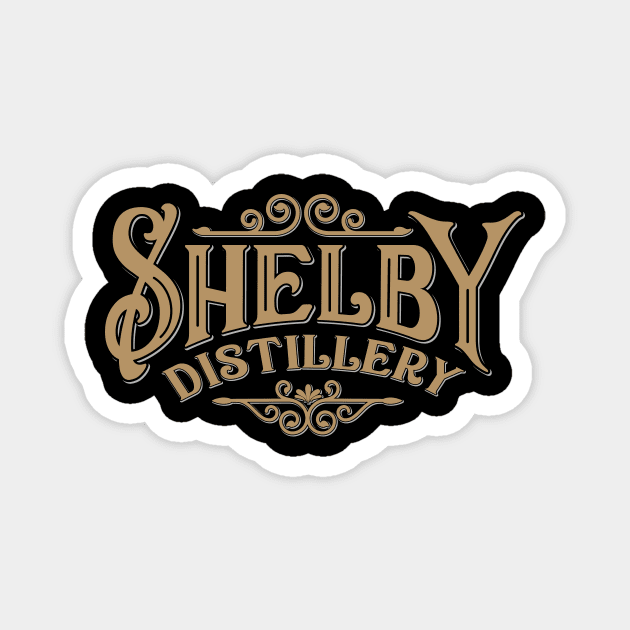 Shelby Distillery Magnet by Vault Emporium