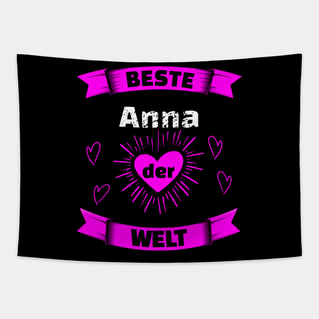 Beste Anna Der Welt Geburtstag Geschenk Tapestry by SpruchBastler