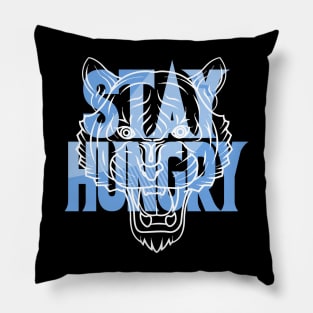 Stay Hungry University Blue Pillow