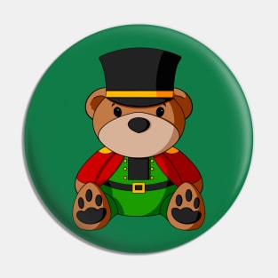 Nutcracker Teddy Bear Pin