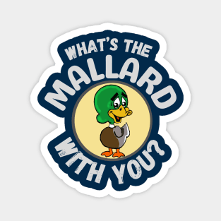 Funny Mallard Duck Bird cartoon Frit-Tees Magnet