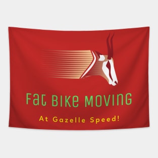 Fat Bike Moving at Gazelle Speed Tapestry