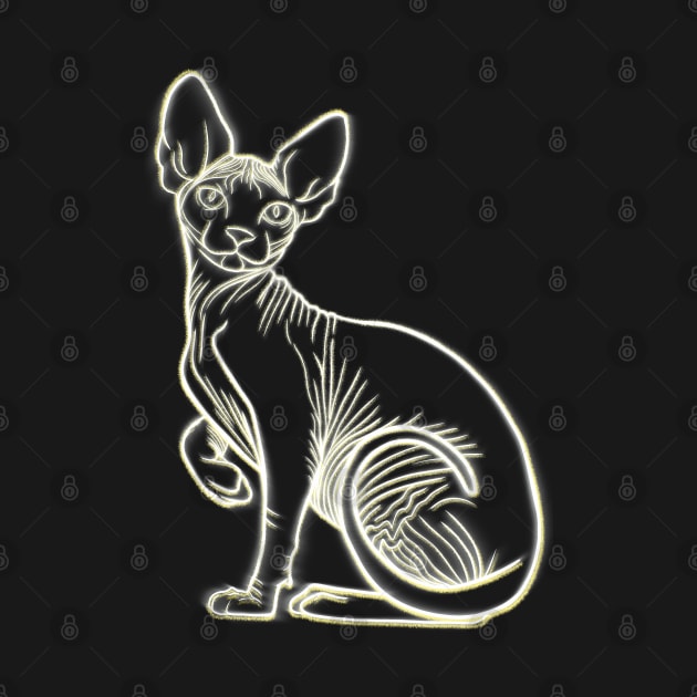 luminous sphinx cat by Kuchinska design