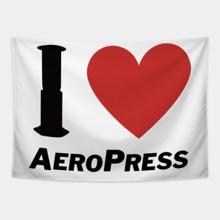 i lover aeropress sticker Tapestry