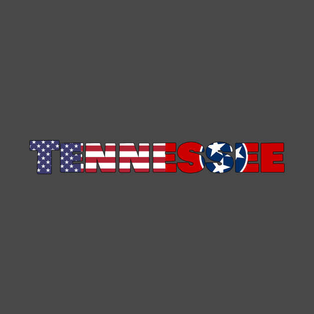 Tennessee State Flag/American Flag logo by ElevenGraphics
