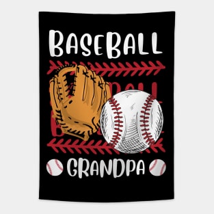 My Favorite Baseball Player Calls Me Grandpa Gift for Baseball Grandfather Tapestry