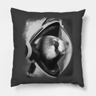 Red PANDA in the space Pillow