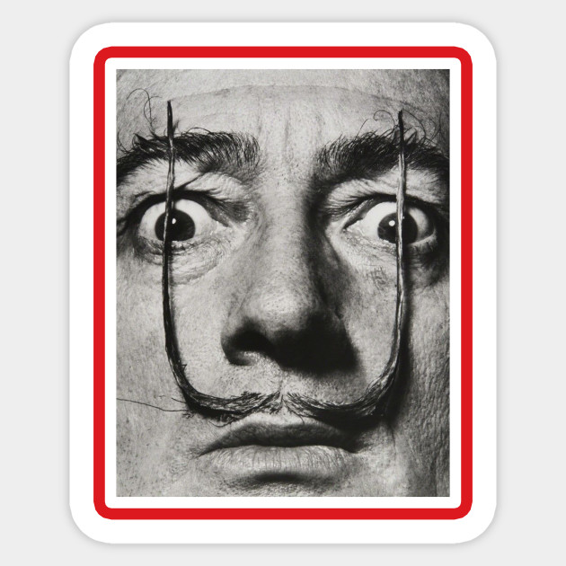Funny Handlebar Mustache Famous Painter Salvador Dali Salvador