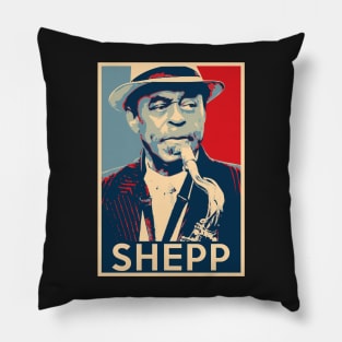 Archie Shepp Hope Poster - Greats of contemporary African American instrumental music Pillow