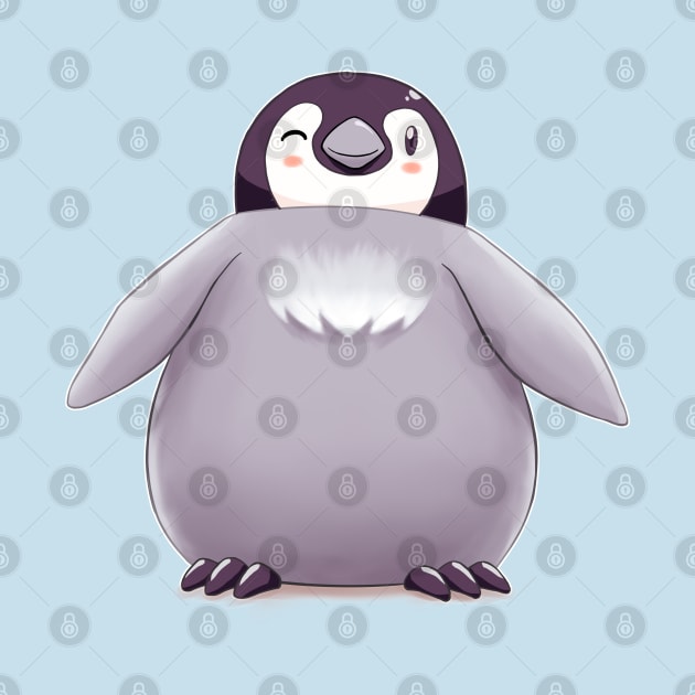 Baby Emperor Penguin Chick (Plain) by EdgeKagami