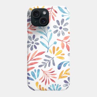 Watercolor floral pattern Phone Case