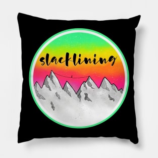 Slackline Mountains Pillow