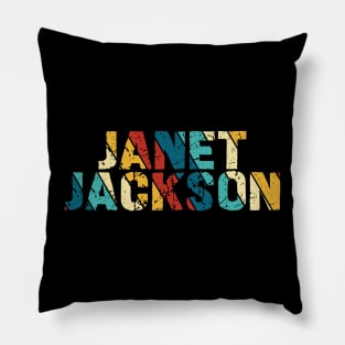 Retro Color - Janet jackson Pillow