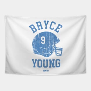 Bryce Young Carolina Helmet Font Tapestry