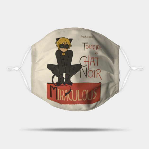 Chat Noir 2 Miraculous Ladybug Masque Teepublic Fr