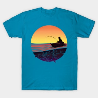 Hiking Camping Fishing T-shirts TeeCreations Fly Me to the Moon