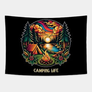 Camping life Tapestry