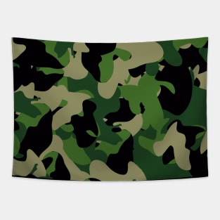 Camouflage Seamless Pattern Tapestry