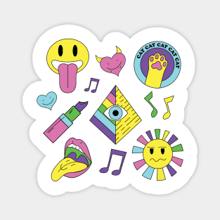 Musical notes and various symbole Magnet