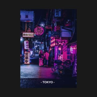 Tokyo Street Neon Synthwave T-Shirt