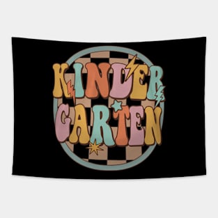 Groovy Retro Kindergarten Back To School Teacher Kids Tapestry